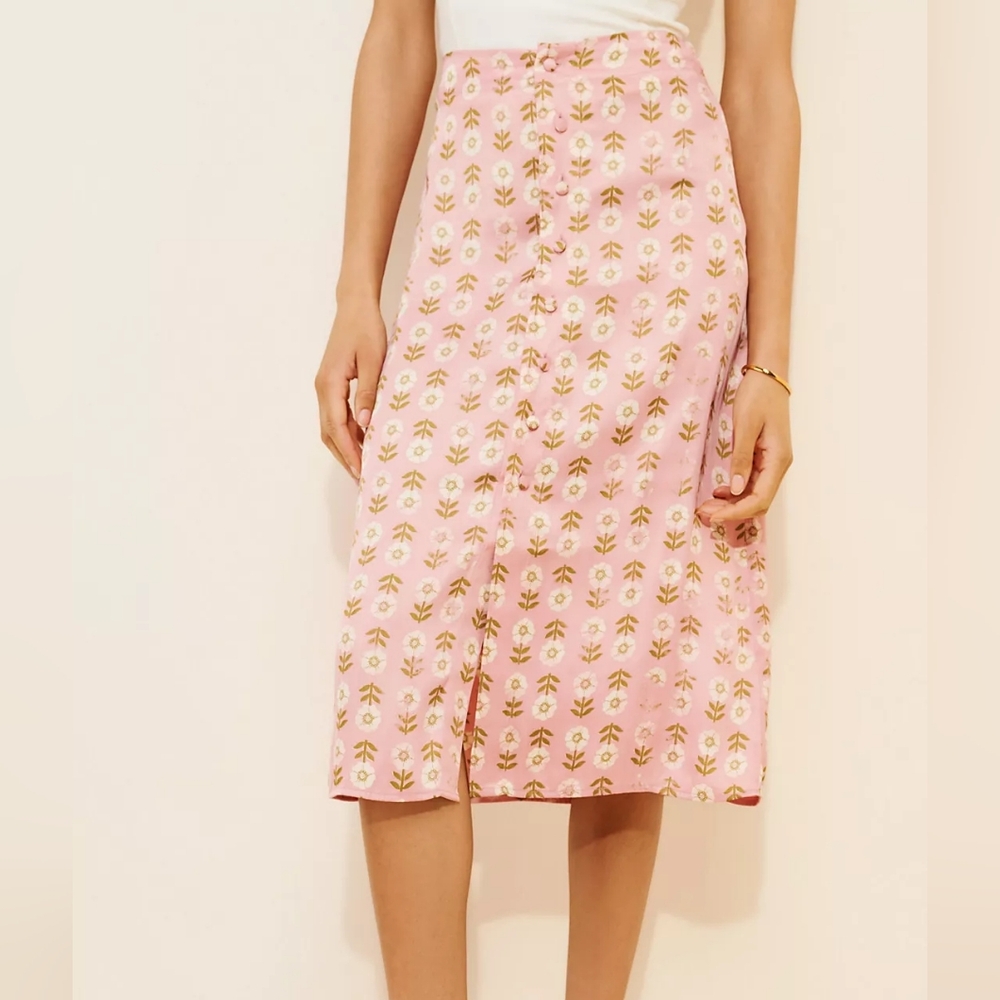 NEW FREE PEOPLE | $98 Analise Midi Skirt - Picture 4 of 8